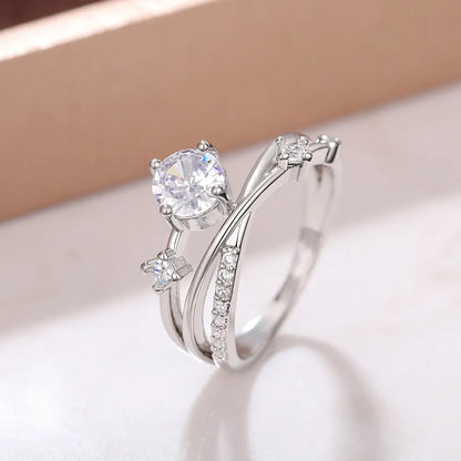 ✨ Letzter Tag: -80 % 💎 – Magnetology-Ring aus Moissanit mit Diamant-Effekt – Größenverstellbar