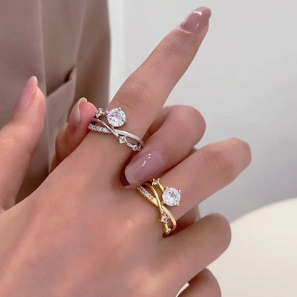 ✨ Letzter Tag: -80 % 💎 – Magnetology-Ring aus Moissanit mit Diamant-Effekt – Größenverstellbar
