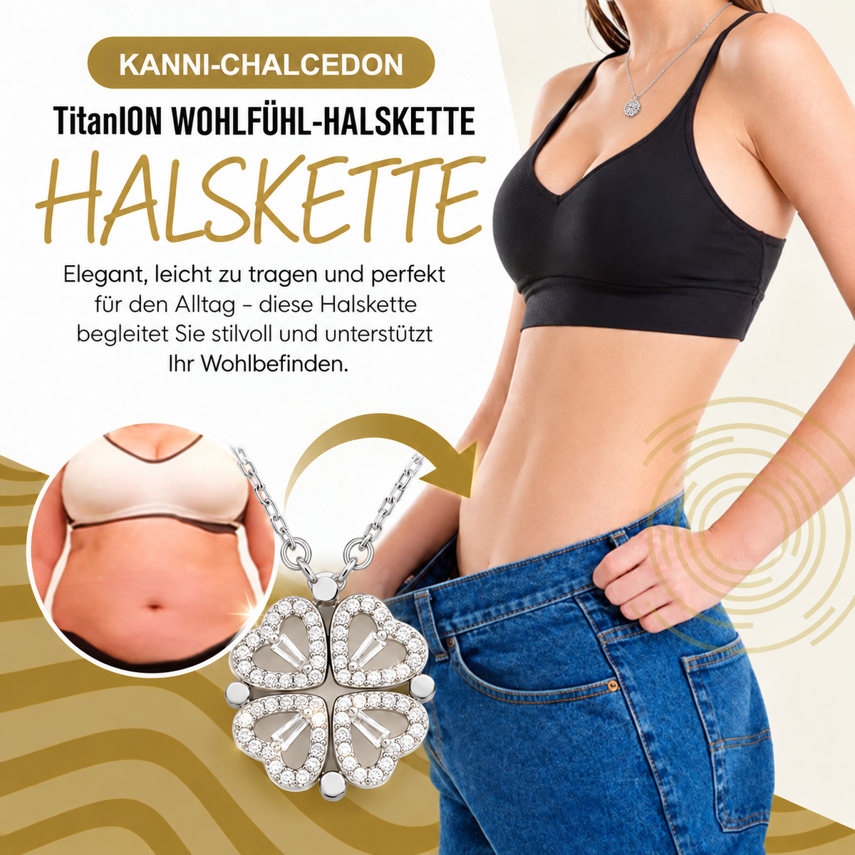 💎 ✨ Letzter Tag: 80 % Rabatt – Elegante Lymphvity Germanium-Halskette ✨
