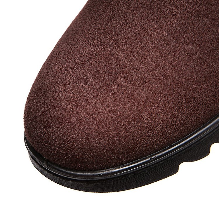 Damen-Winterstiefeletten mit warmem Plüschfutter