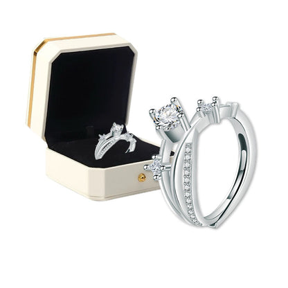 ✨ Letzter Tag: -80 % 💎 – Magnetology-Ring aus Moissanit mit Diamant-Effekt – Größenverstellbar