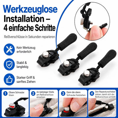 🔧 Universelles Reißverschluss-Reparaturset | Schnelle Hilfe für kaputte Reißverschlüsse