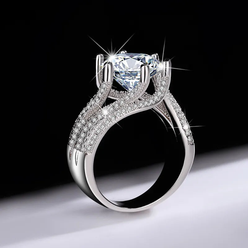 💖(LETZTER TAG – 79 % RABATT) Magnetologie Moissanit-Diamantring 💍