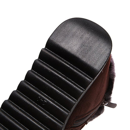 Damen-Winterstiefeletten mit warmem Plüschfutter