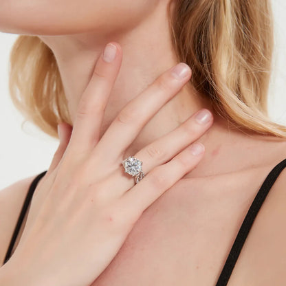 💖(LETZTER TAG – 79 % RABATT) Magnetologie Moissanit-Diamantring 💍
