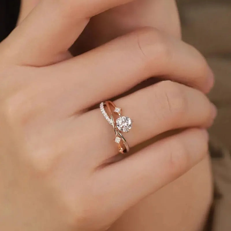 ✨ Letzter Tag: -80 % 💎 – Magnetology-Ring aus Moissanit mit Diamant-Effekt – Größenverstellbar