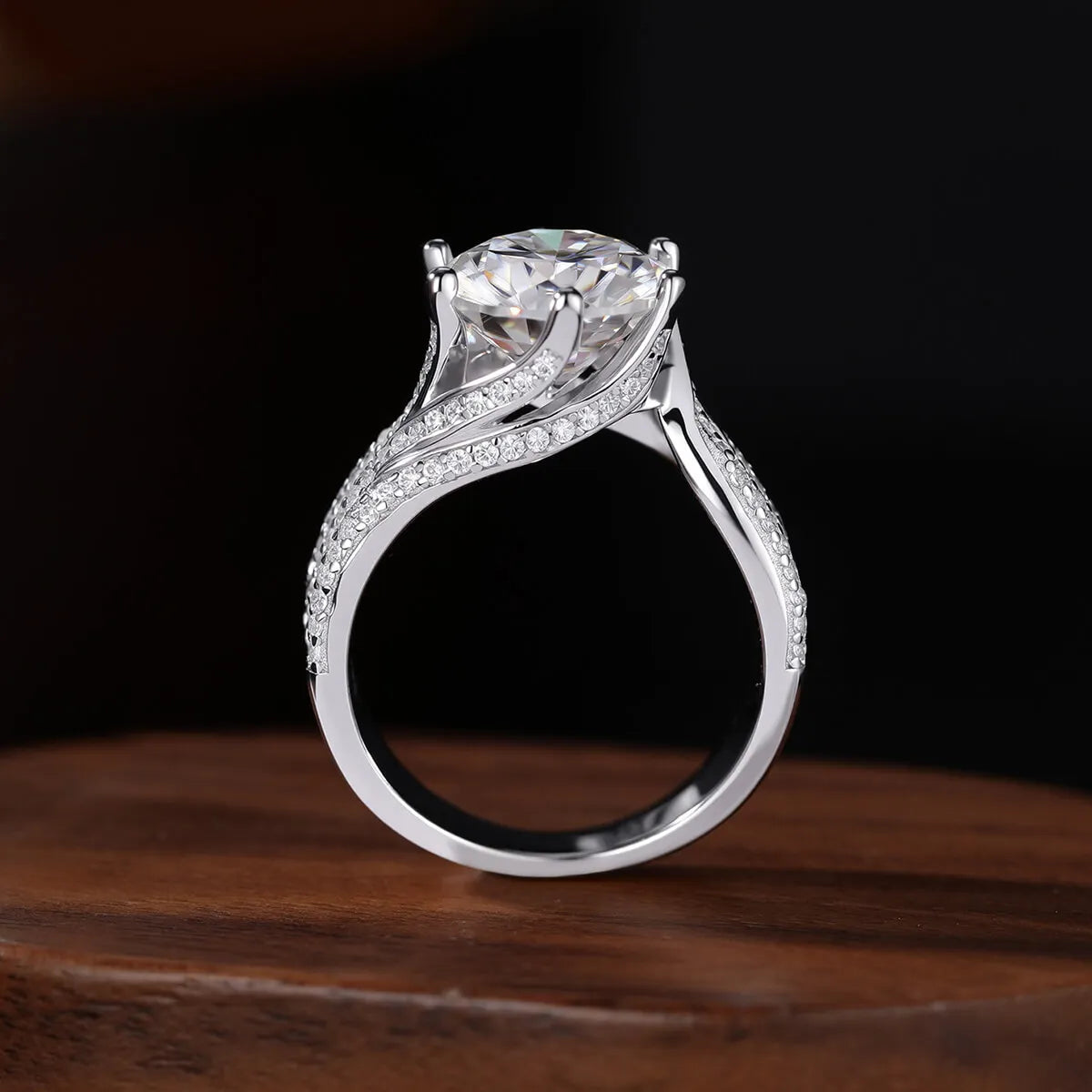 💖(LETZTER TAG – 79 % RABATT) Magnetologie Moissanit-Diamantring 💍