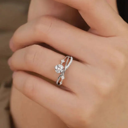 ✨ Letzter Tag: -80 % 💎 – Magnetology-Ring aus Moissanit mit Diamant-Effekt – Größenverstellbar