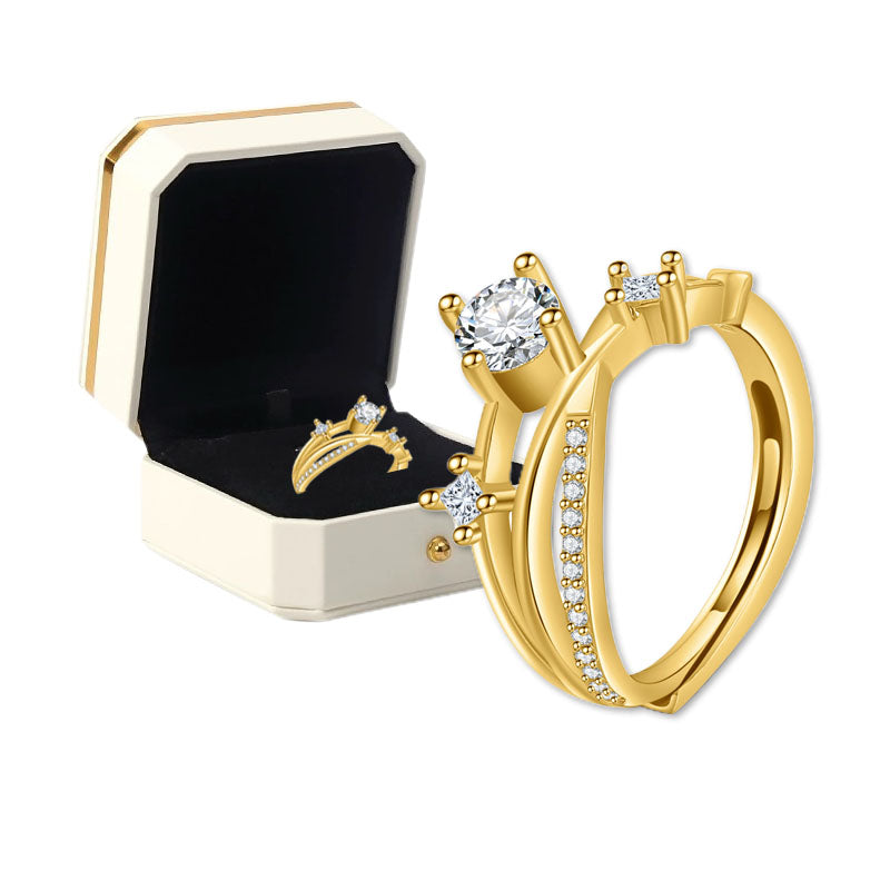 ✨ Letzter Tag: -80 % 💎 – Magnetology-Ring aus Moissanit mit Diamant-Effekt – Größenverstellbar