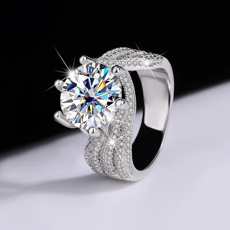 💖(LETZTER TAG – 79 % RABATT) Magnetologie Moissanit-Diamantring 💍
