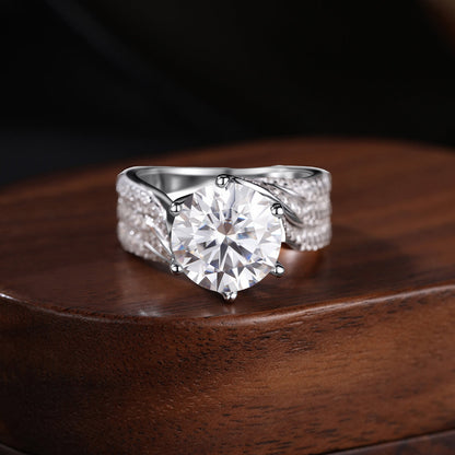 💖(LETZTER TAG – 79 % RABATT) Magnetologie Moissanit-Diamantring 💍