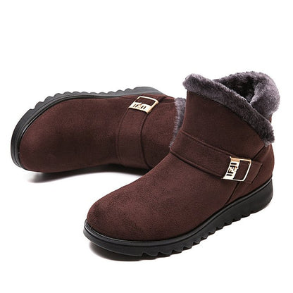 Damen-Winterstiefeletten mit warmem Plüschfutter