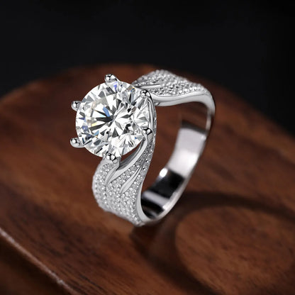 💖(LETZTER TAG – 79 % RABATT) Magnetologie Moissanit-Diamantring 💍