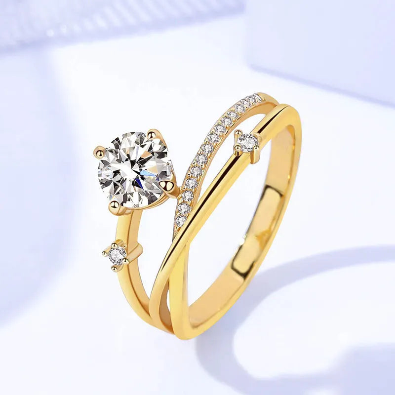 ✨ Letzter Tag: -80 % 💎 – Magnetology-Ring aus Moissanit mit Diamant-Effekt – Größenverstellbar