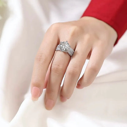 💖(LETZTER TAG – 79 % RABATT) Magnetologie Moissanit-Diamantring 💍